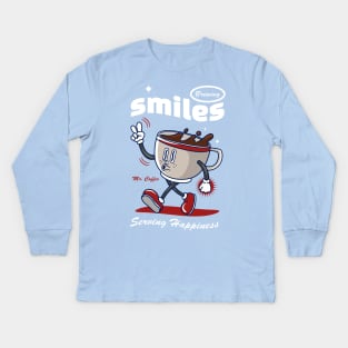 Brewing Smiles Kids Long Sleeve T-Shirt